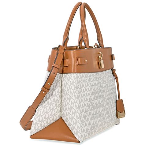 michael kors gramercy signature satchel|Michael Kors Gramercy Signature Satchel .